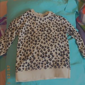 H&M cheetah print sweat shirt